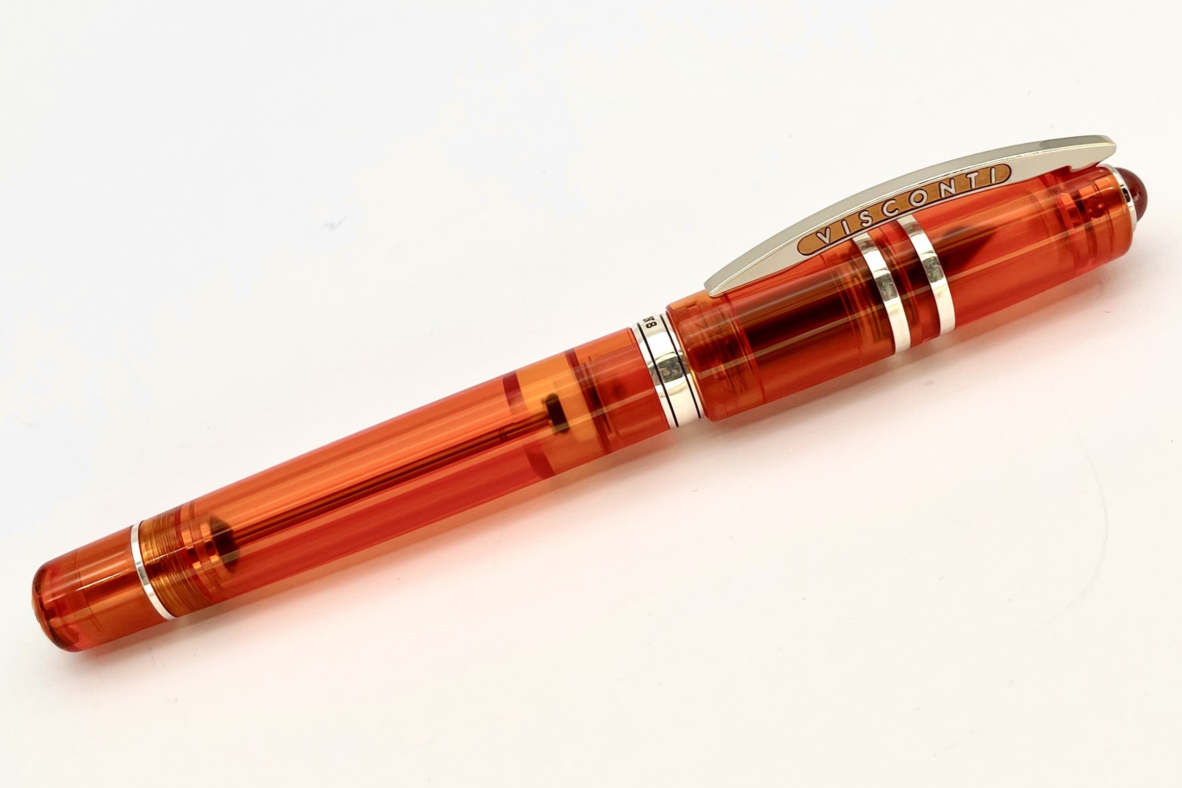 ViscontiHomoSapiensDemoStoneOrangeMandarinGarntFountainPen_G